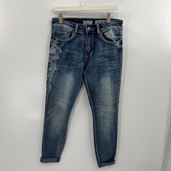 Indigo Rein Anklet Jeans Size 11 - Picture 1 of 10